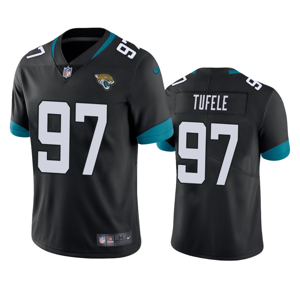 jay tufele jaguars black vapor jersey