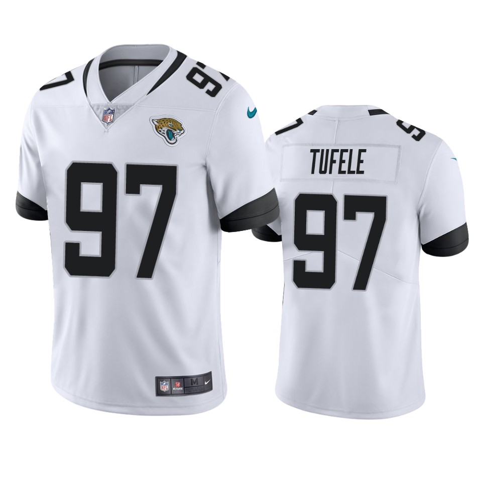 jay tufele jaguars white vapor jersey