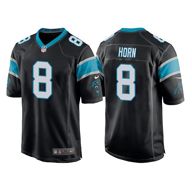 jaycee-horn-panthers-2021-nfl-draft-black-game-jersey-middle