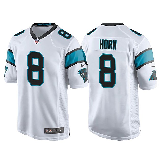 jaycee-horn-panthers-2021-nfl-draft-white-game-jersey-middle