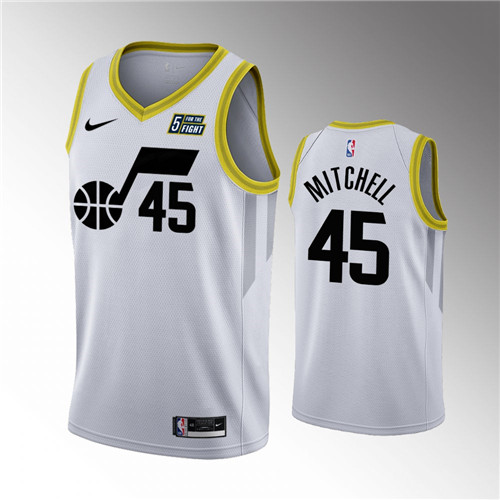 Utah Jazz White Association Edition Donovan Mitchell 2022-23 Swingman stitched Jersey #45