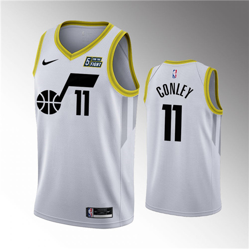 Utah Jazz Mike Conley White Association Edition stitched Jersey #11
