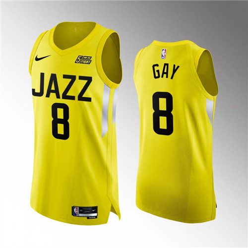 Utah Jazz Rudy Gay 2022-23 Statement Edition Authentic Yellow Jersey #8