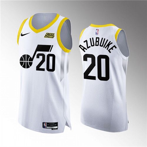 Utah Jazz Udoka Azubuike White 2022-23 Authentic stitched Jersey #20