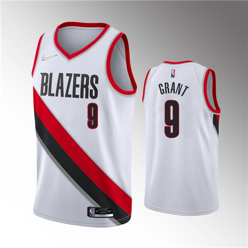 Portland Trail Blazers Jerami Grant 75th Anniversary Association White stitched Jersey #9