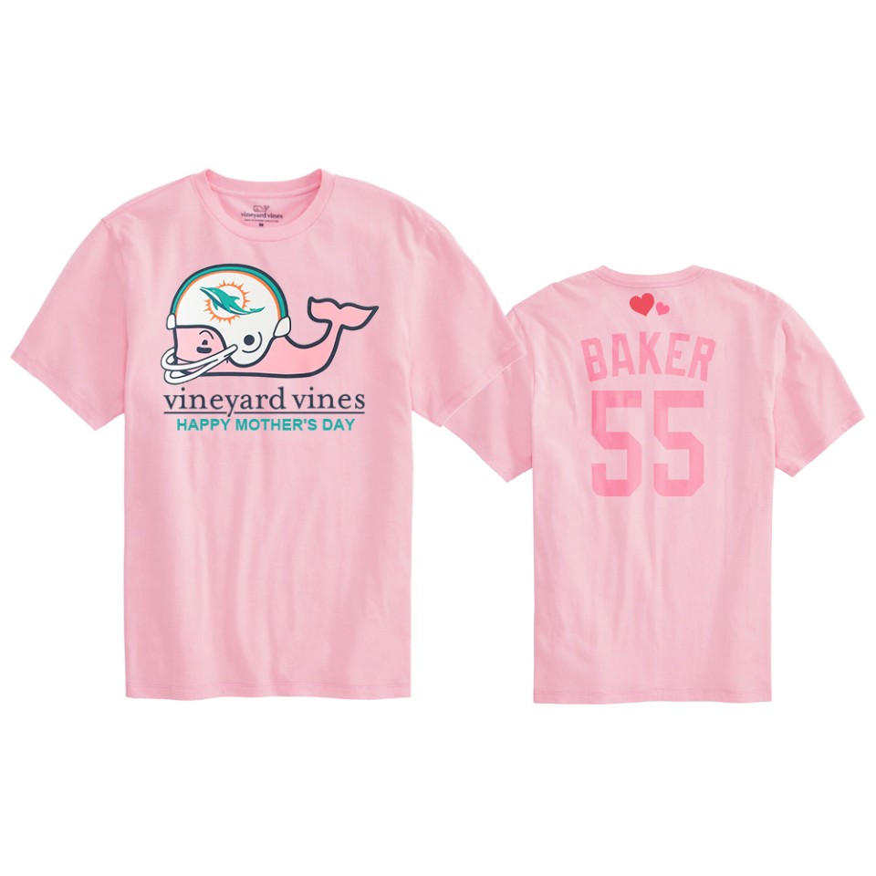 jerome baker dolphins pink mother's day t shirt