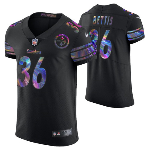 jerome-bettis-golden-edition-jersey-vapor-elite-black-holographic