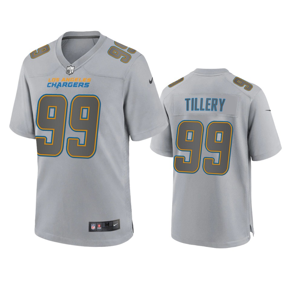 jerry tillery chargers atmosphere fashion game gray jersey