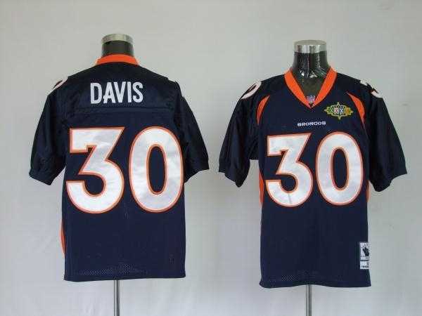 jerseys denver broncos 30 terrell davis premier blue throwback jerseys