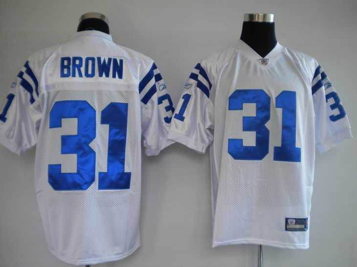 jerseys indianapolis colts 31 brown white