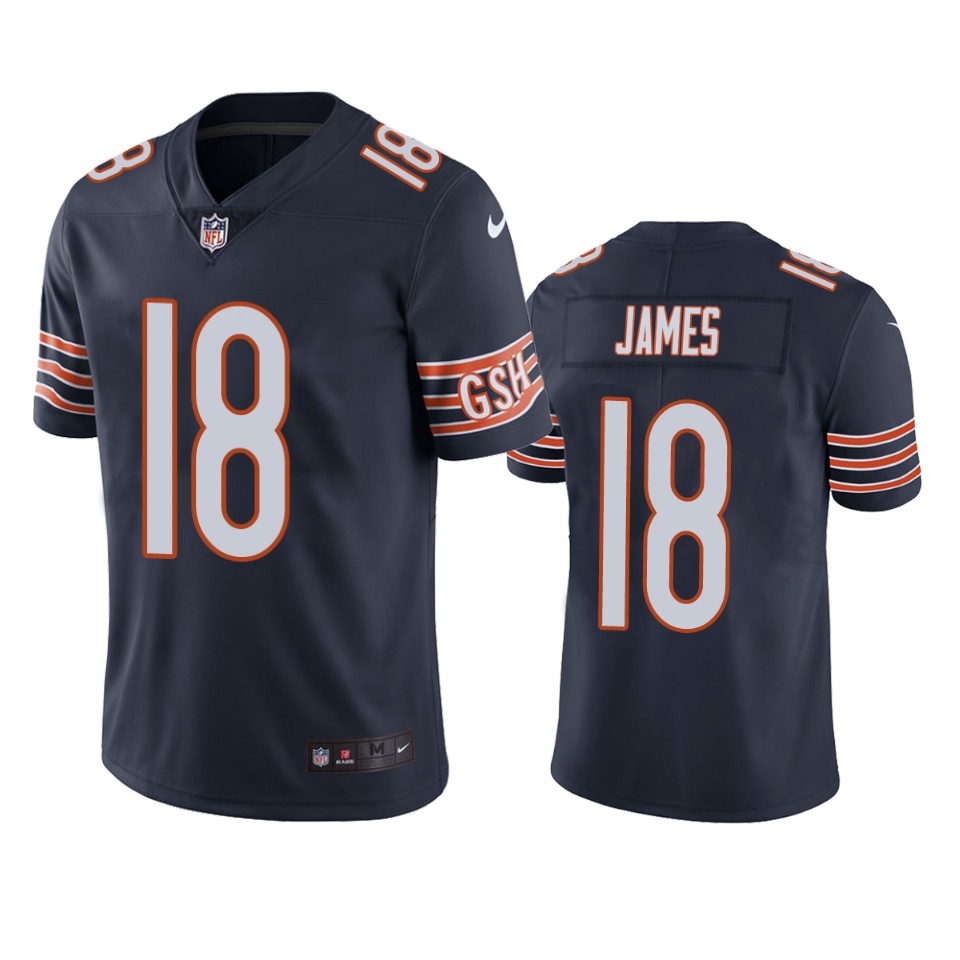 jesse james bears navy vapor jersey