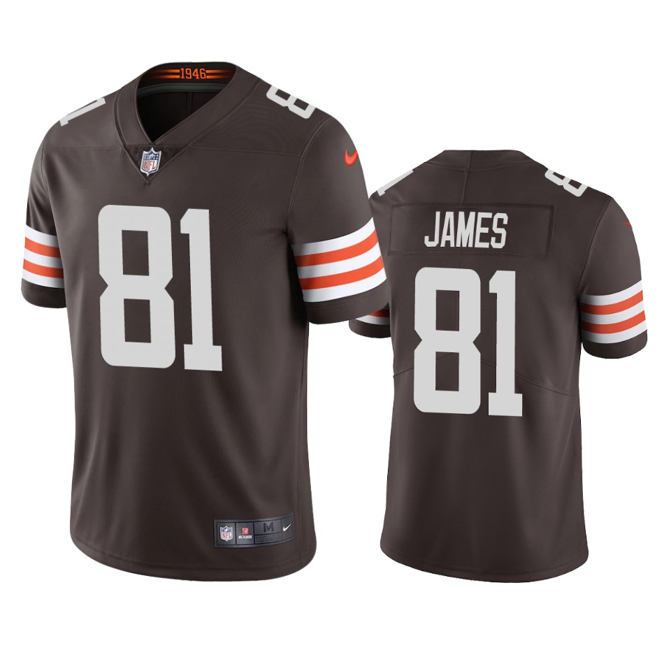 jesse james browns brown vapor limited jersey