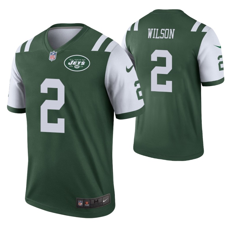 jets-zach-wilson-jersey-green-legend-men's