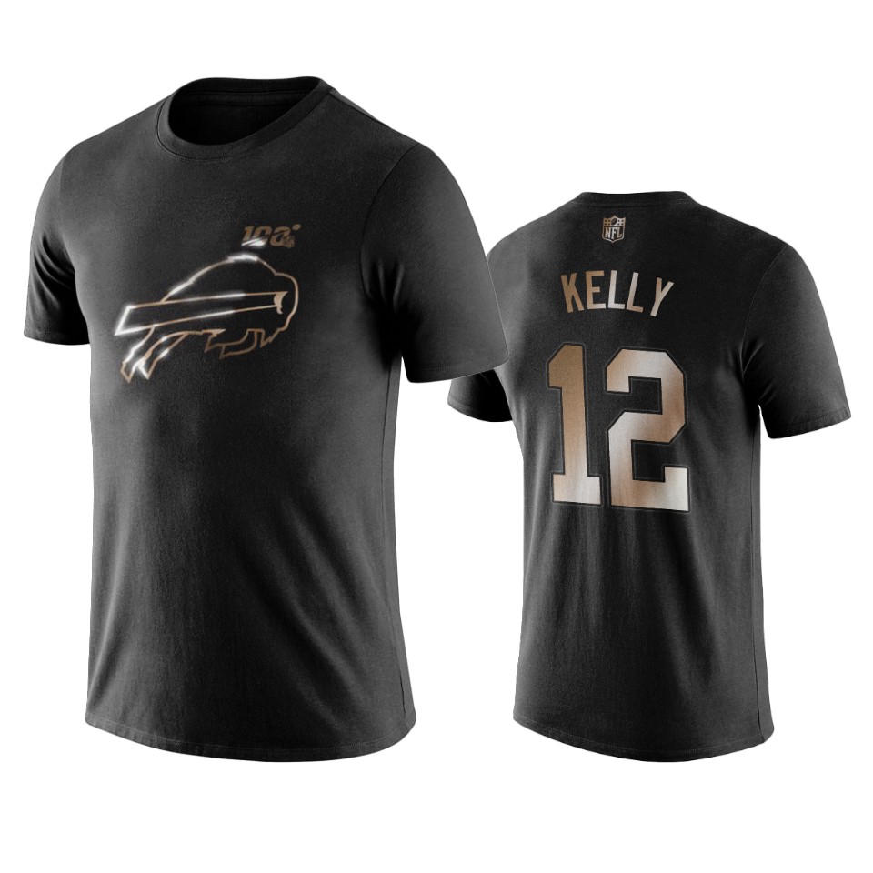 jim kelly bills black golden 100th season t shirt