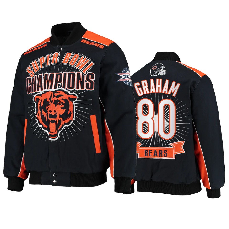jimmy graham bears navy super bowl champions commemorative jacket