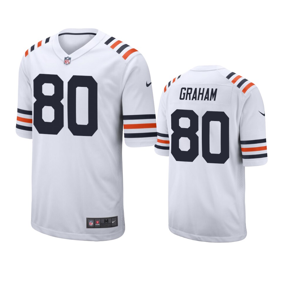 jimmy graham bears white alternate game jersey