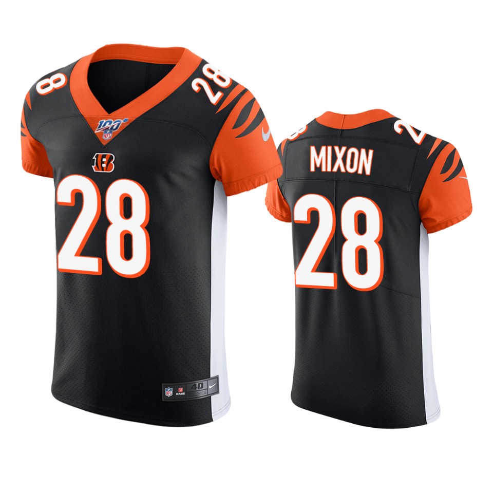 joe mixon bengals black nfl 100 vapor elite jersey