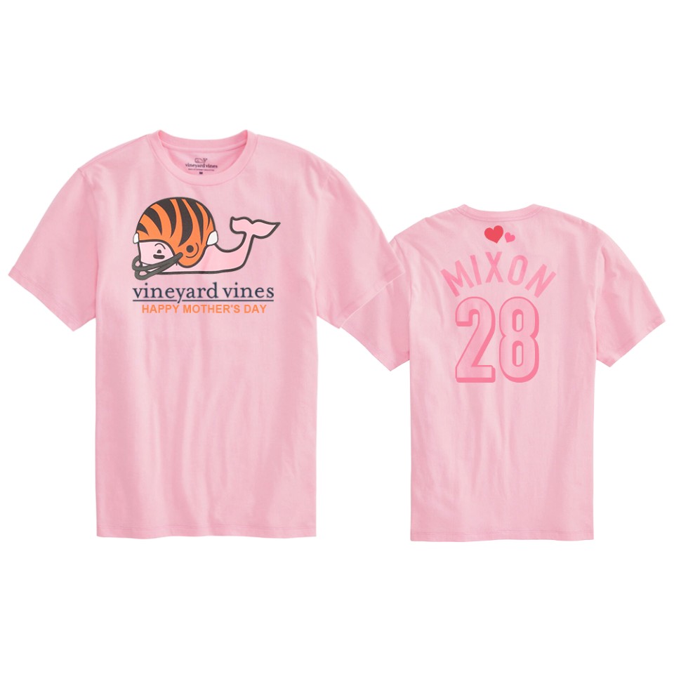 joe mixon bengals pink mother's day t shirt