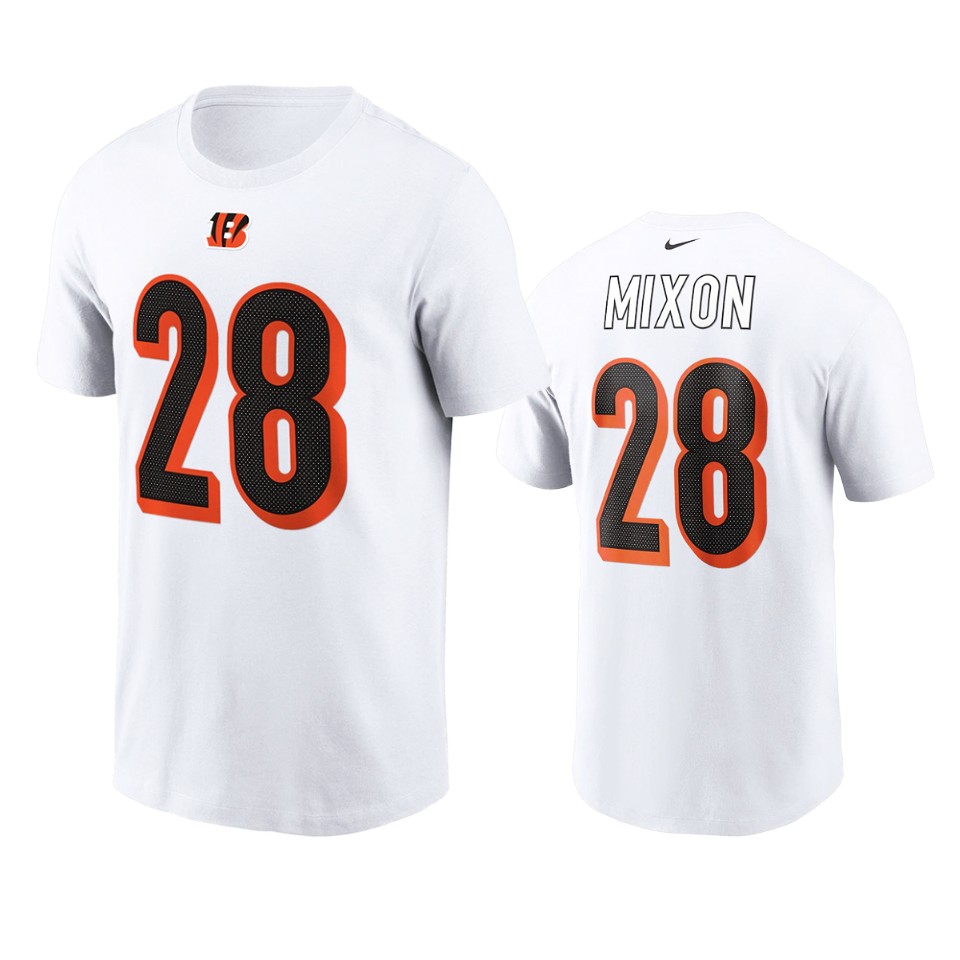joe mixon bengals white t shirt