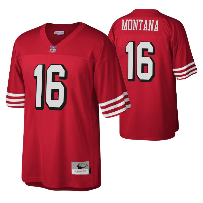 joe montana legacy replica throwback scarlet retired player stitched jersey