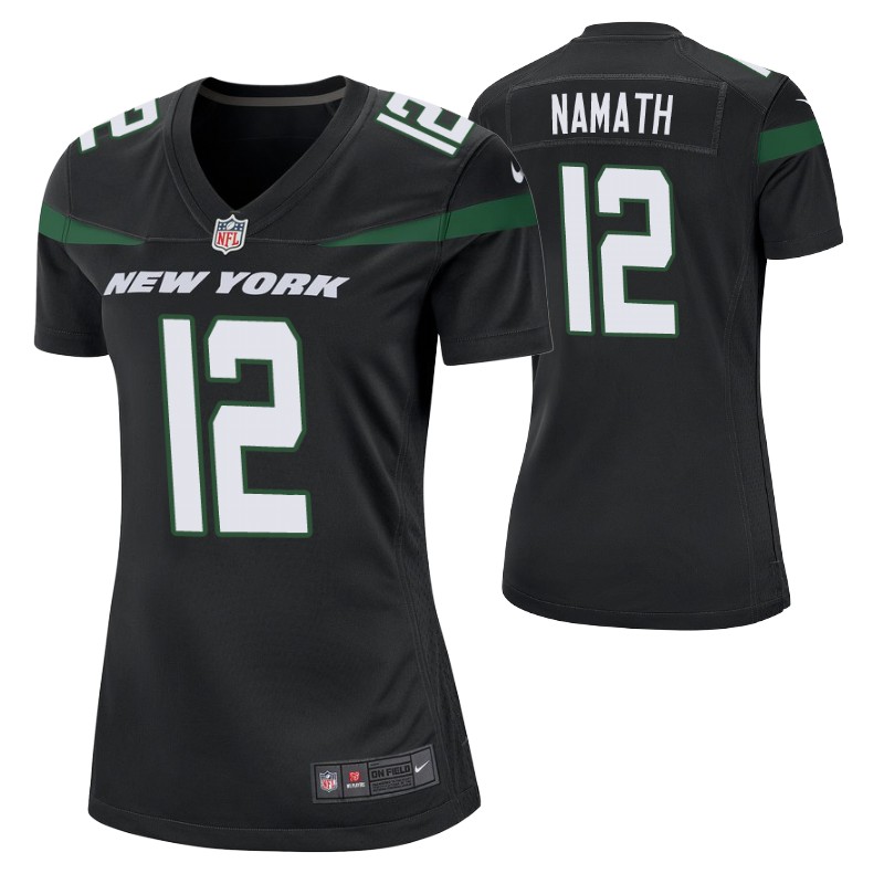joe-namath-game-black-women's-jersey
