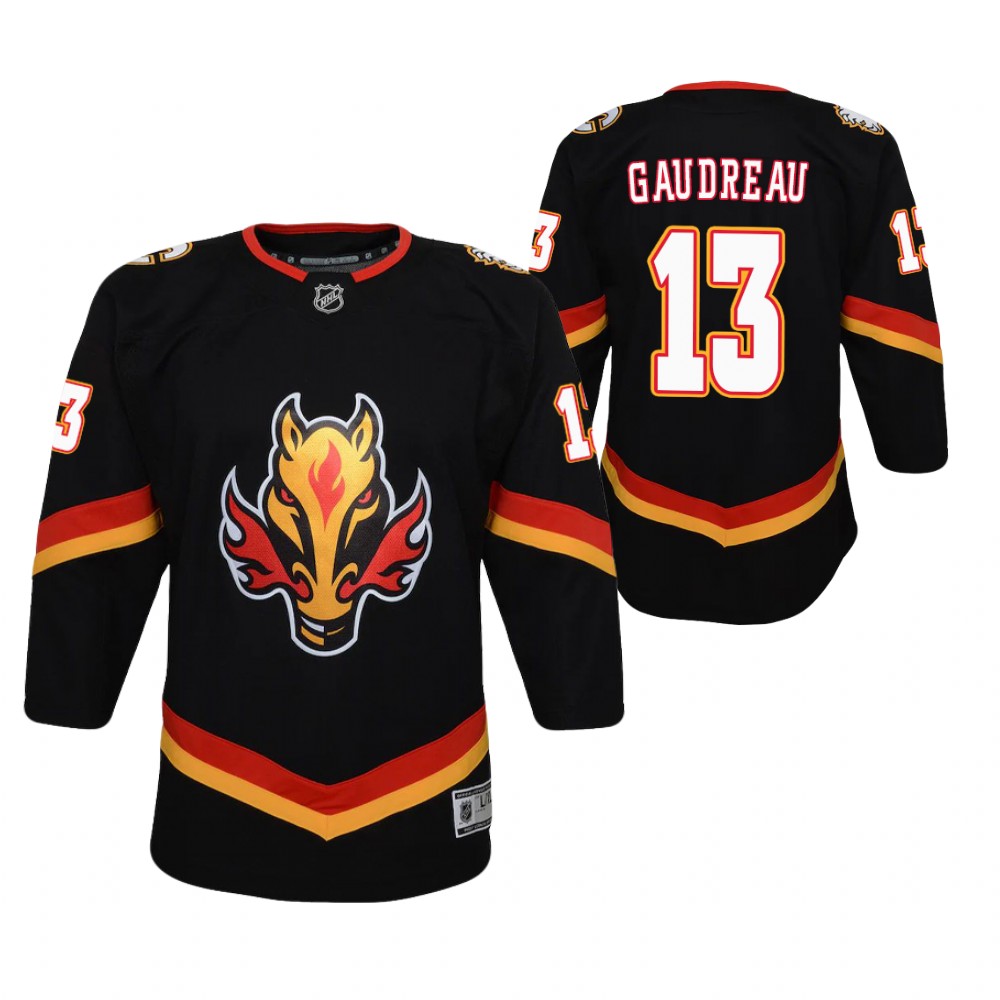 johnny-gaudreau-flames-black-replica-2021-reverse-retro-2020-21-youth-jersey