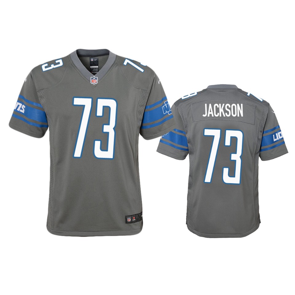 jonah jackson lions steel color rush game jersey