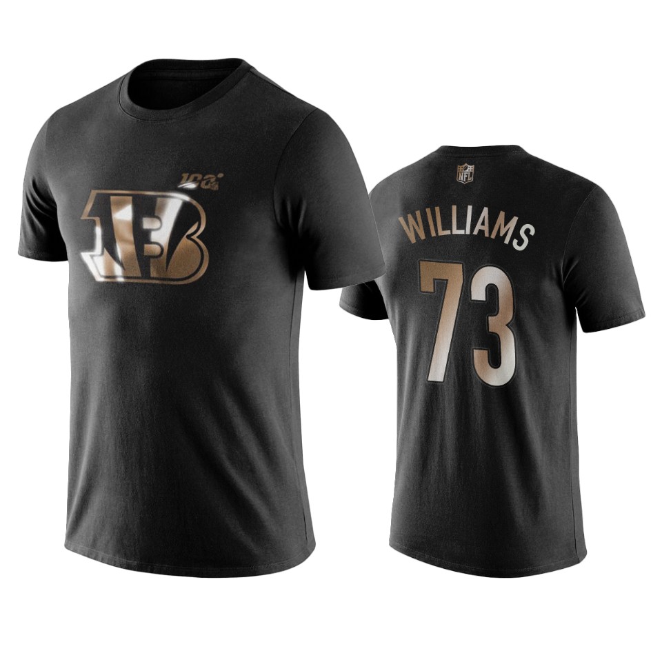 jonah williams bengals black golden 100th season t shirt