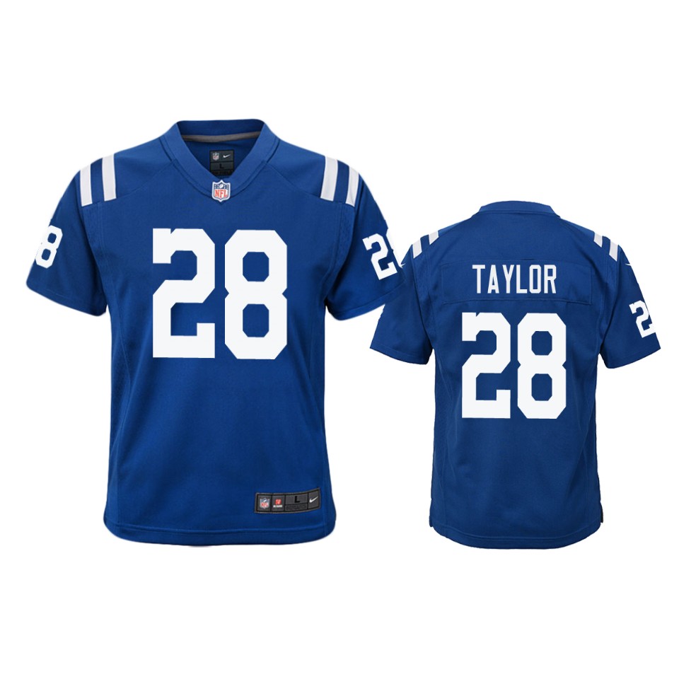 jonathan taylor colts royal color rush game jersey