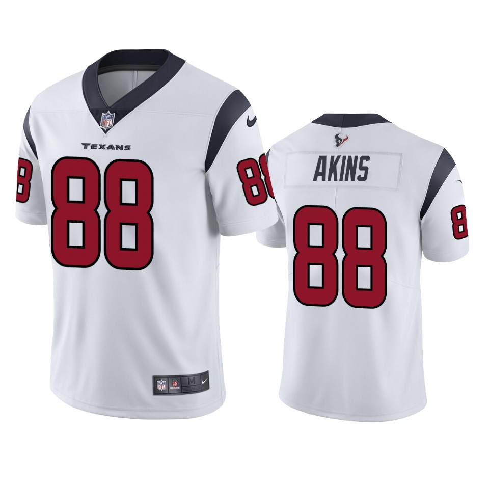 jordan akins texans white vapor limited jersey