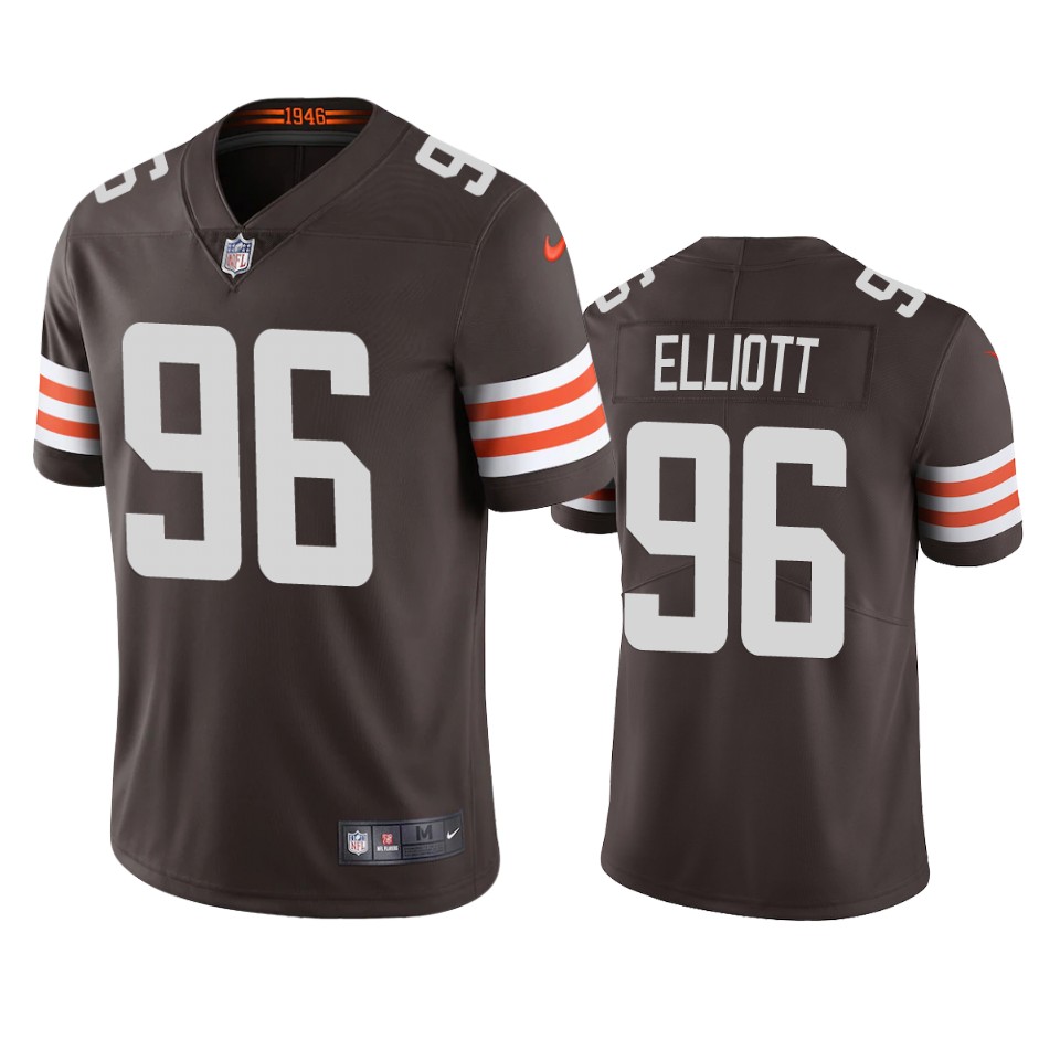 jordan elliott browns brown vapor jersey 0a