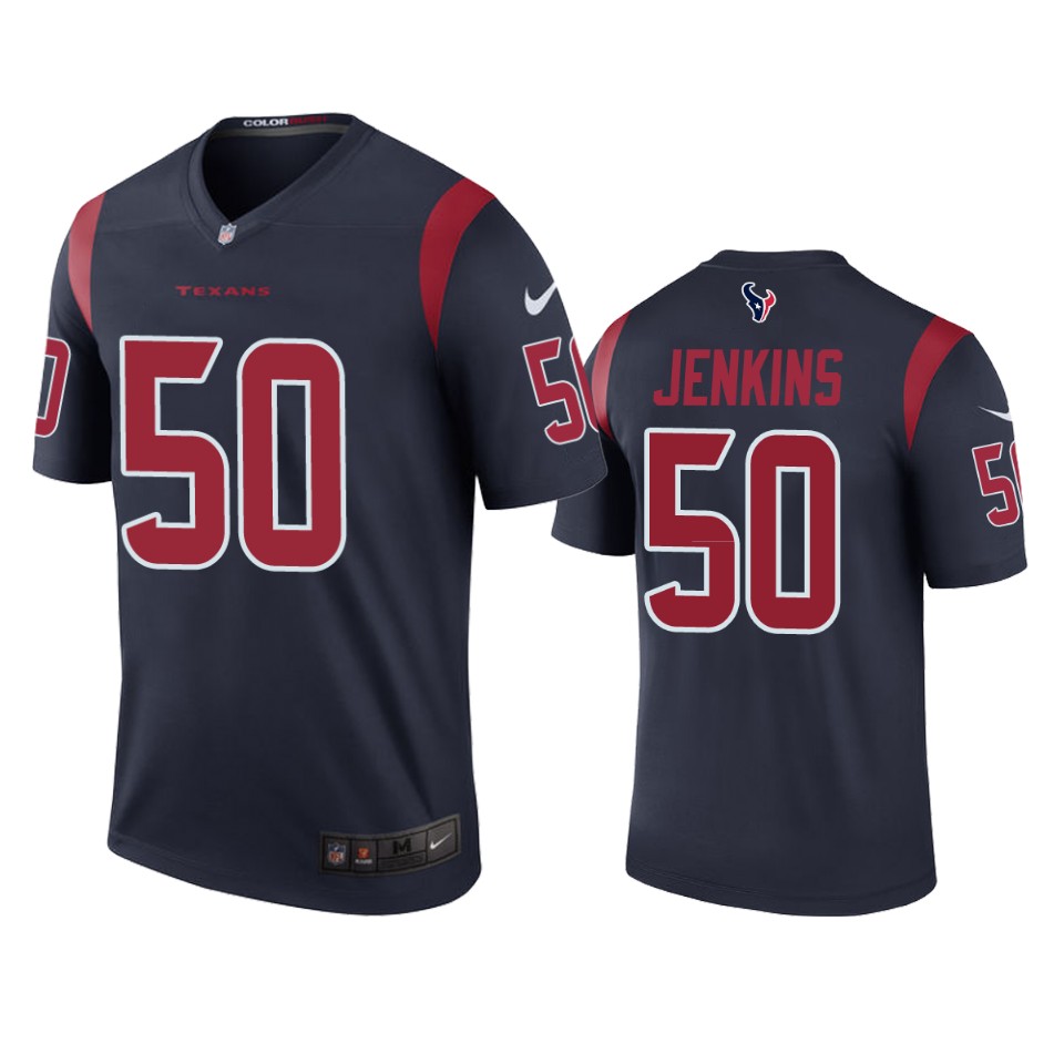 jordan jenkins color rush legend texans navy jersey
