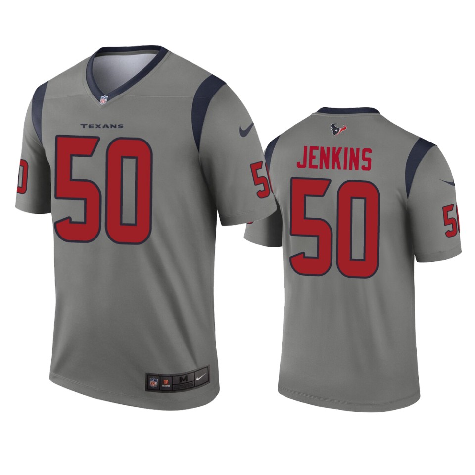 jordan jenkins texans inverted legend gray jersey