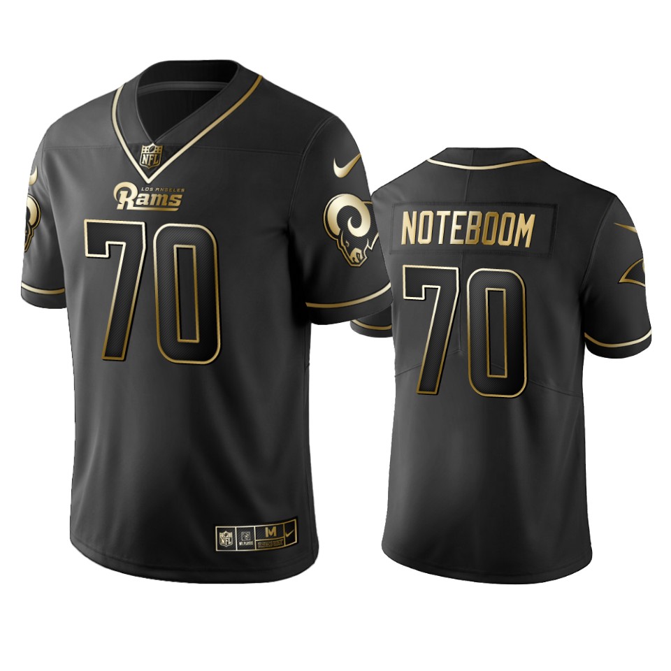 joseph noteboom rams black golden edition jersey