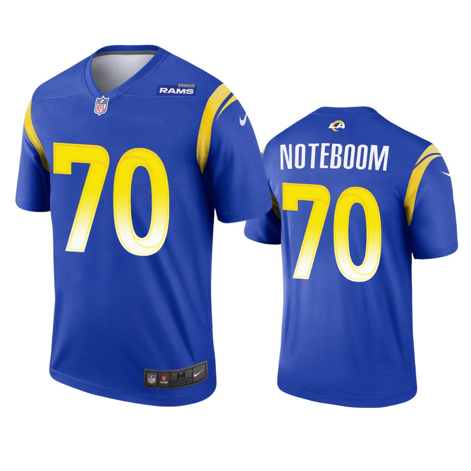 joseph noteboom rams legend royal jersey
