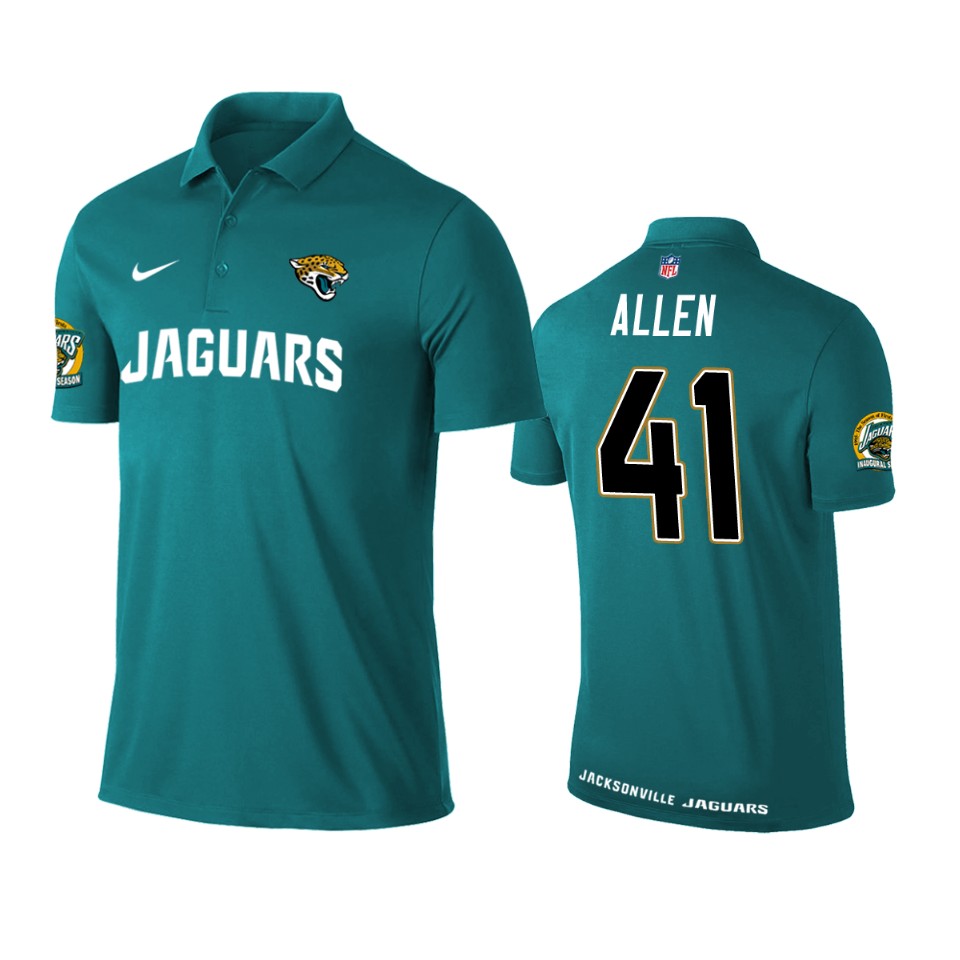 josh allen jaguars teal player performance polo