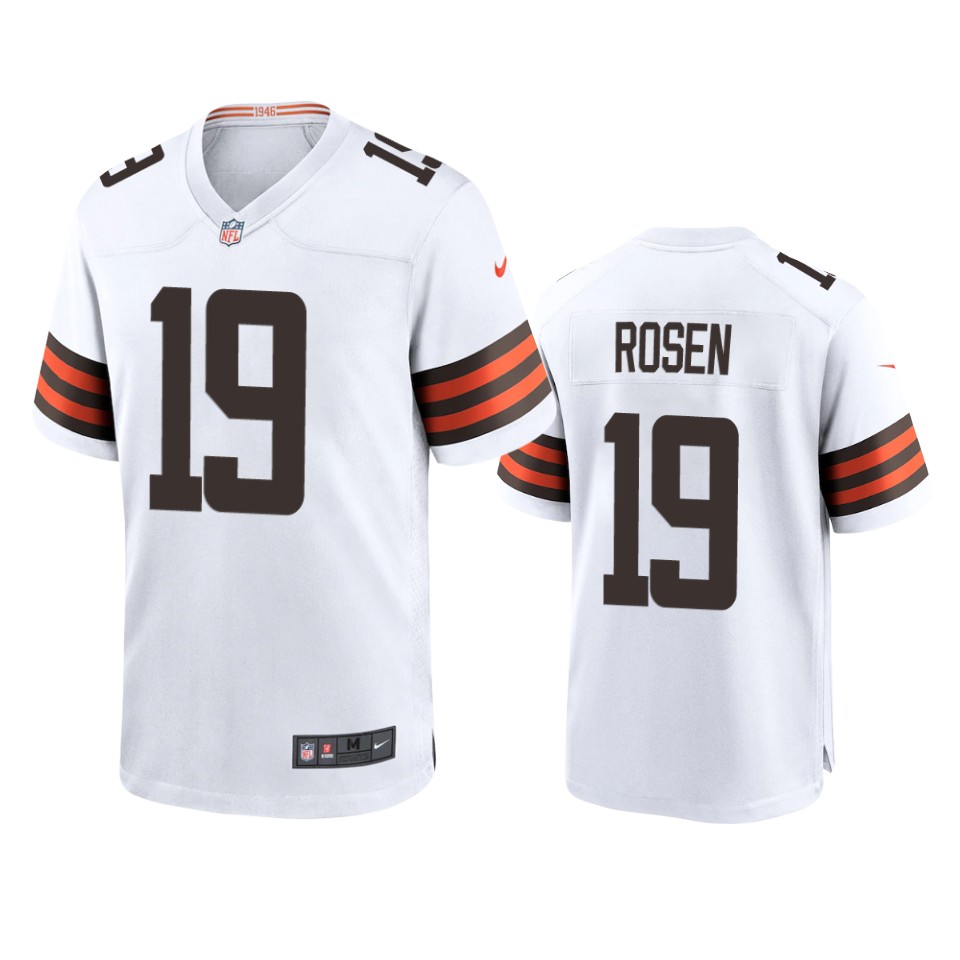josh rosen browns game white jersey