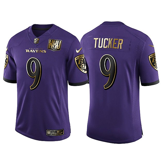 justin-tucker-golden-limited-baltimore-ravens-25th-anniversary-purple-speed-machine-jersey-middle