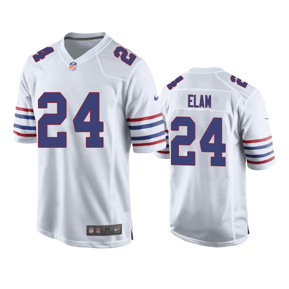 kaiir elam bills alternate game white jersey