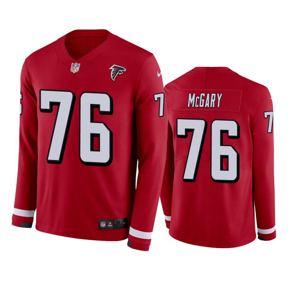 kaleb-mcgary-falcons-red-therma-long-sleeve-jersey