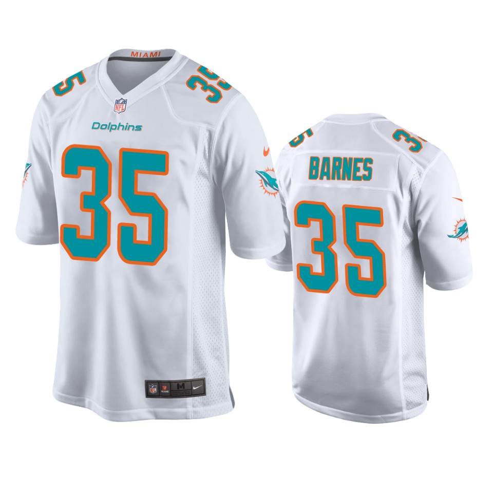 kalon barnes dolphins white game jersey