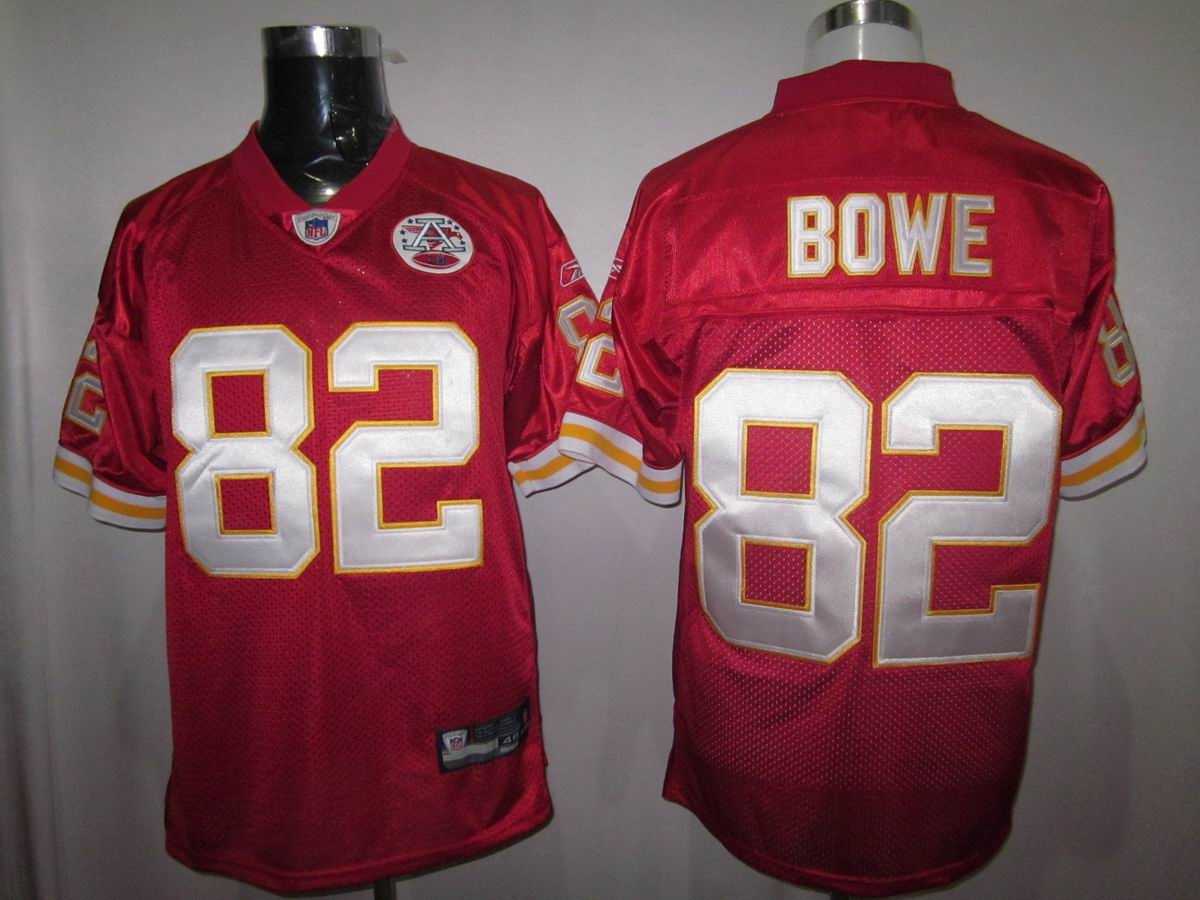 kansas city chiefs #82 bowe team red color jersey