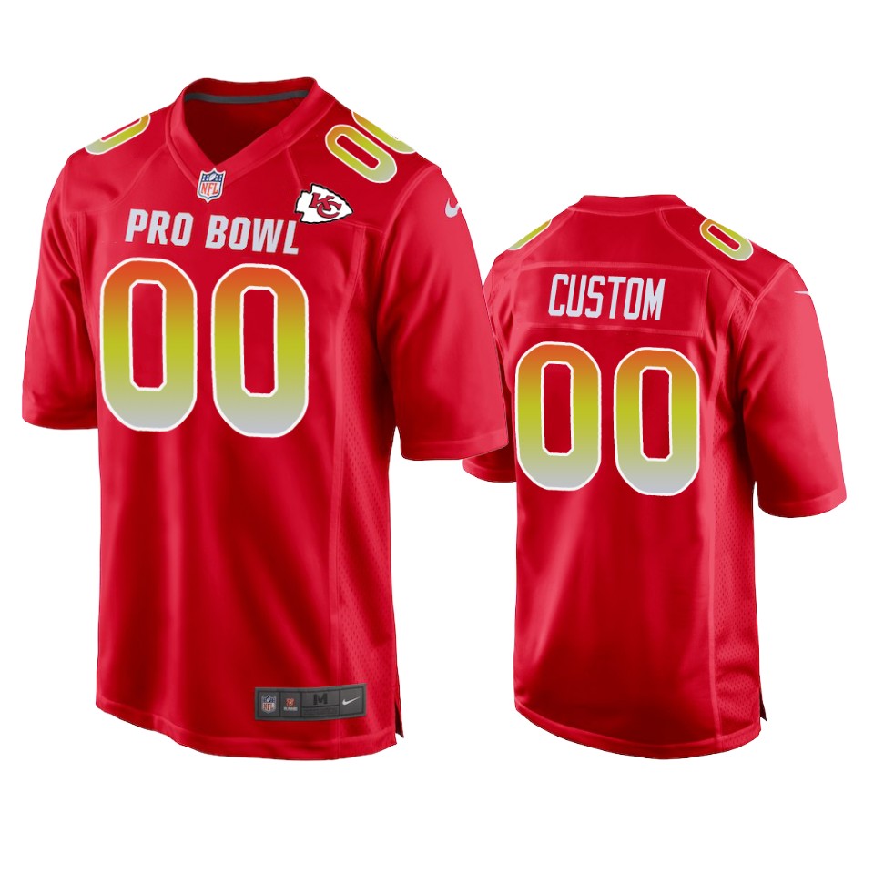 kansas city chiefs 00 custom 2019 pro bowl jersey