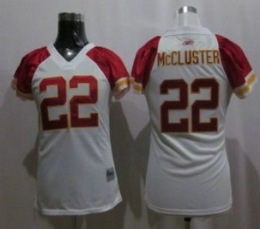 kansas city chiefs 22 mccluster white womens fie