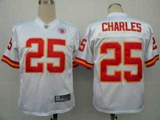 kansas city chiefs 25 jamaal ch.arles white jerseys