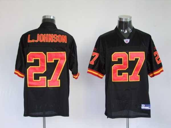 kansas city chiefs 27 larry johnson black