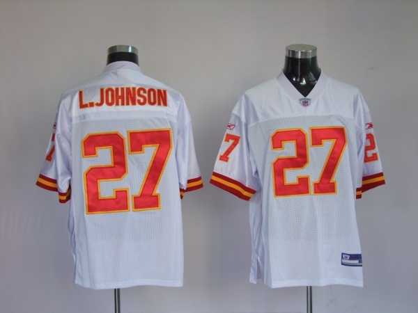 kansas city chiefs 27 larry johnson white