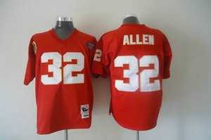 kansas city chiefs 32 allen red throwback jersey
