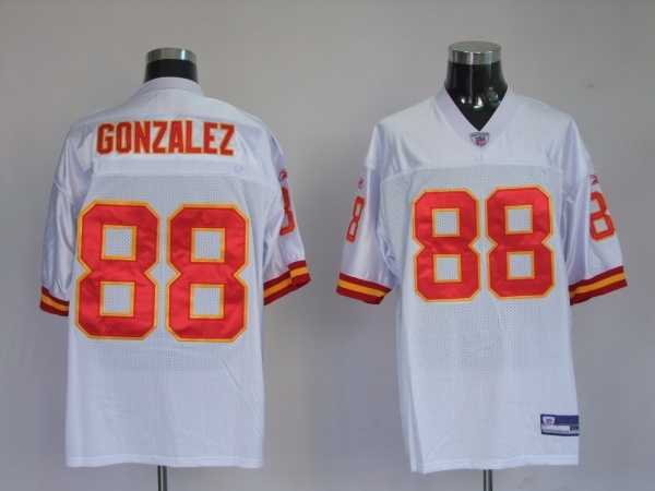kansas city chiefs 88 tony gonzalez white jerseys