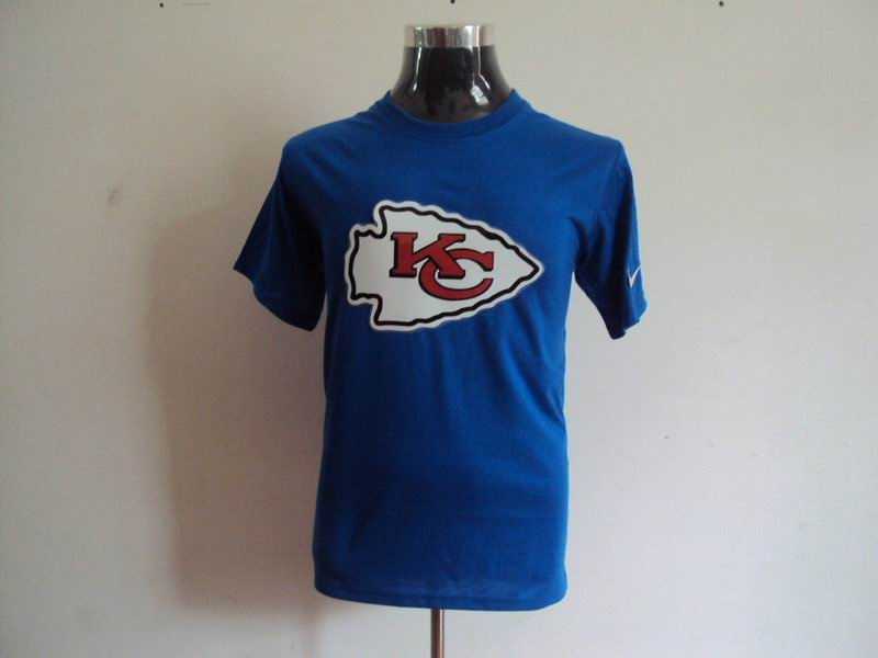 kansas city chiefs sideline legend authentic logo dri-fit t-shirt -blue